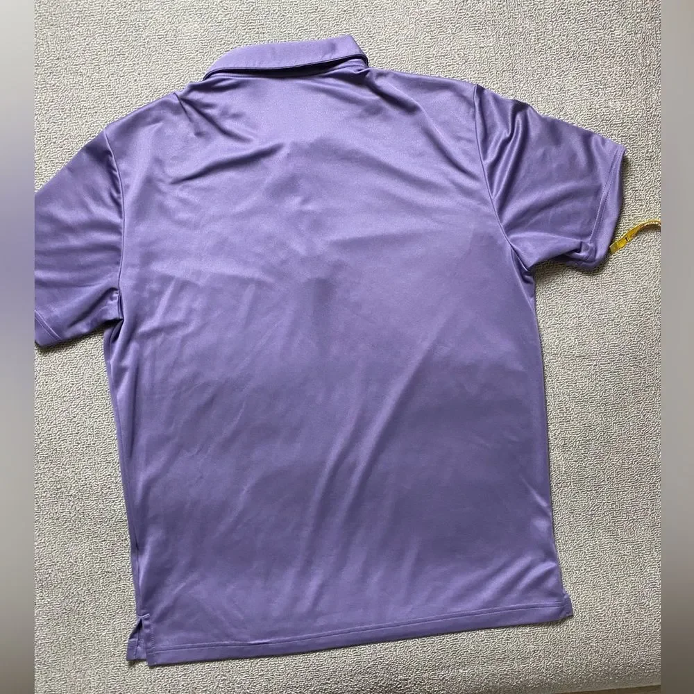 Adidas Men's Light Purple Polo Shirt- Performance